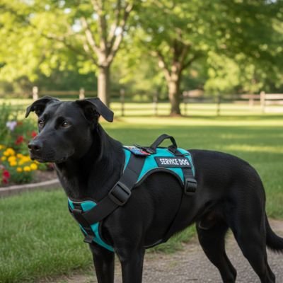 Harnais chien poignée dorsale