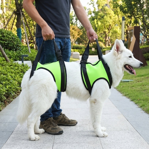 Harnais de levage chien vert fluo
