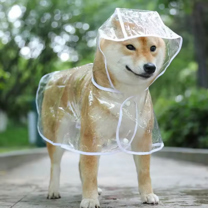Imperméable pour chien blanc confortable