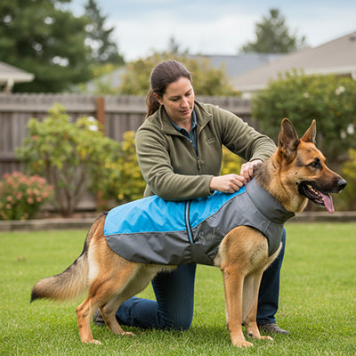 impermeable pour chien déperlant protection cou