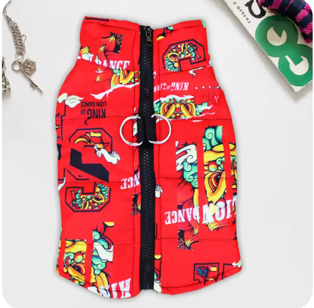 Imperméable pour chien ergonomique rouge