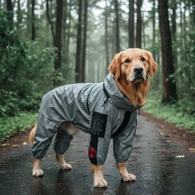 Imperméable pour chien​ résistant et ajustable