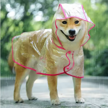 Imperméable pour chien rose