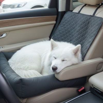 IndividualColar housse voiture chien gris