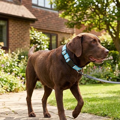 Koba Collier lumineux Chien promène dans le parc de la ville