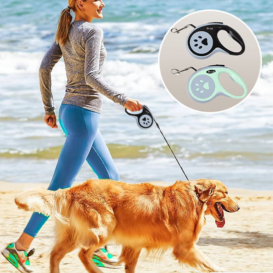 Laisse à enrouleur pour chien /  RobustComfort™