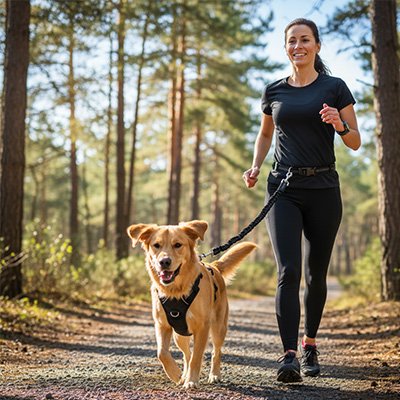 Laisse canicross ajustable