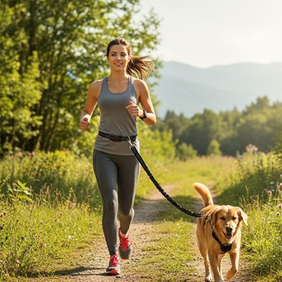 Laisse canicross extensible