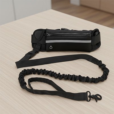 Laisse canicross fonctionnelle quotidiennement