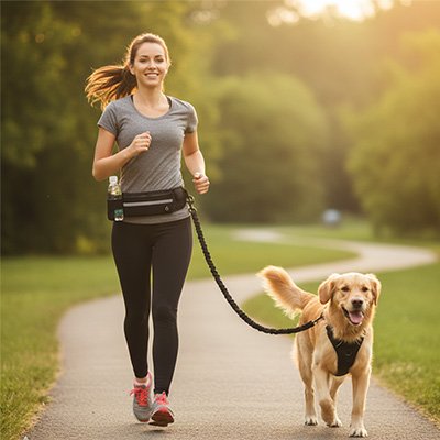 Laisse canicross multifonctionnelle