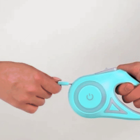 laisse enrouleur pour chien gif