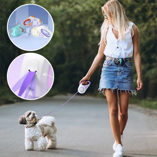 laisse enrouleur pour chien variante couleur