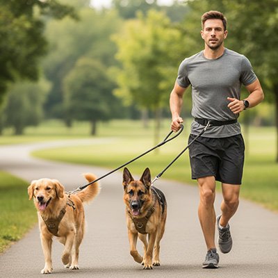 Laisse pour chien poignée rembourrée
