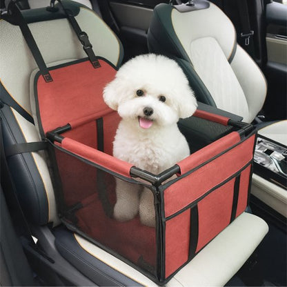 L'AutoCopilot Siege auto pour chien rouge caniche blanc 
