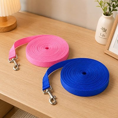 Longe pour Chien deux modèles rose ou bleu marine