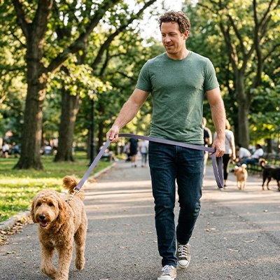 Longe pour Chien résistante mauve