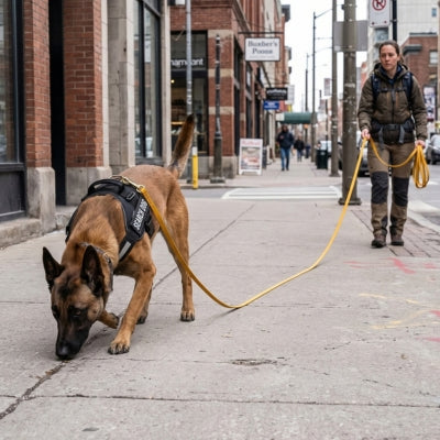 Malinois travail recherche longe pour chien