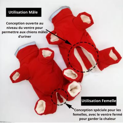 manteau chien combi male femelle