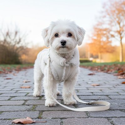 Manteau Chien élégant résistant blanc