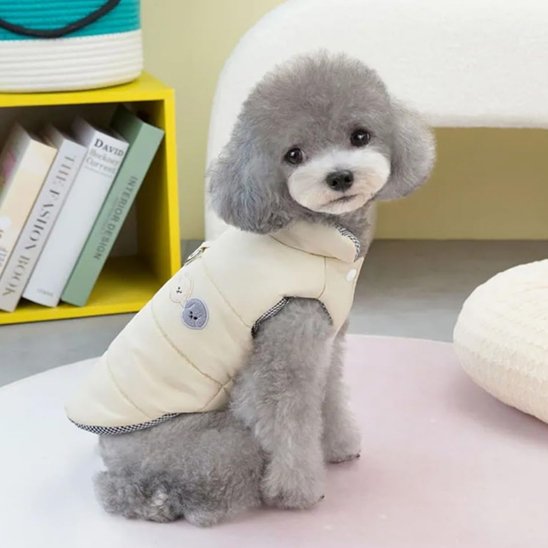 Manteau chien protecteur thermique beige