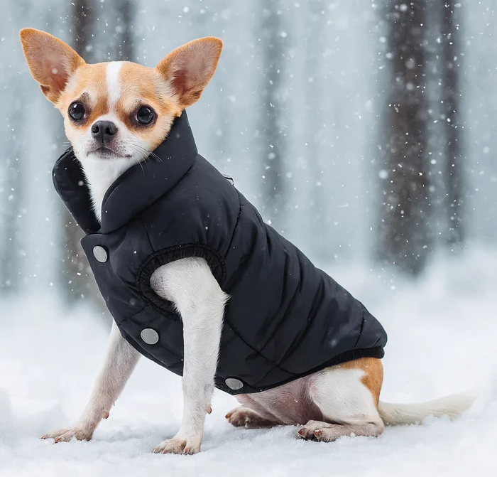 Manteau pour chien polaire bleu