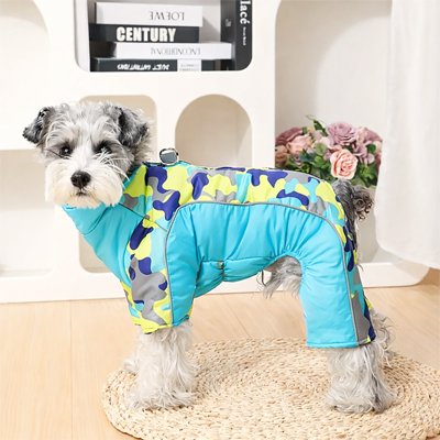 Manteau pour Chien protecteur thermique bleu