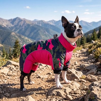 Manteau pour Chien rouge en montagne