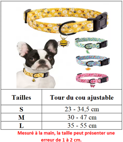 Modèle collier chiot taille