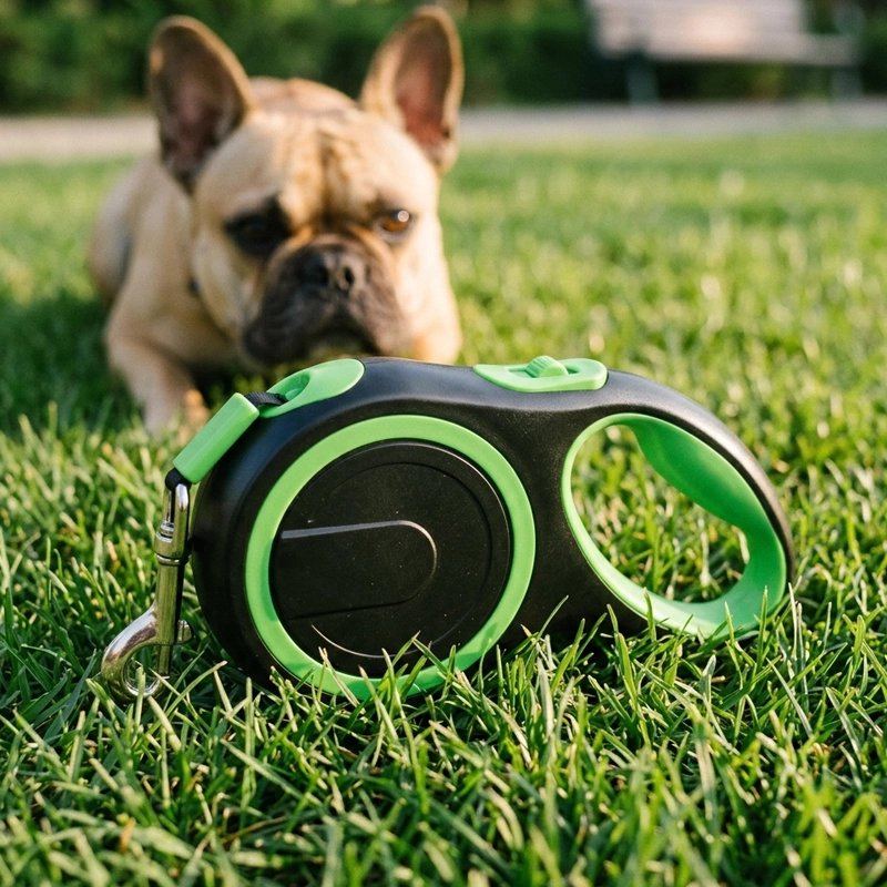 Modèle noir et vert Laisse enrouleur pour Chien