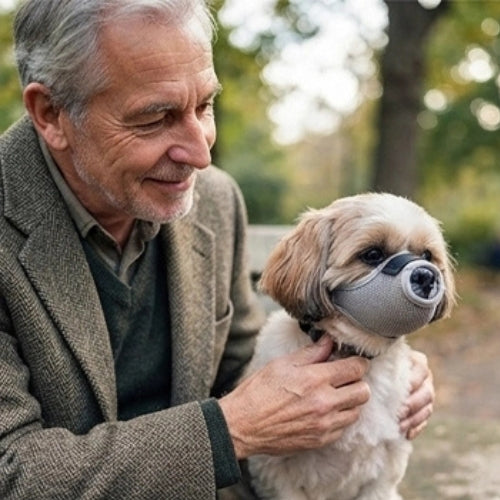 Muselière chien maille ajustable