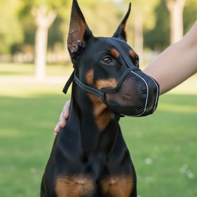 Muselière pour chien​ anti aboiements nylon