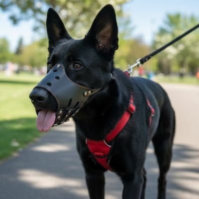 Muselière pour chien confortable douce et efficace ​ 