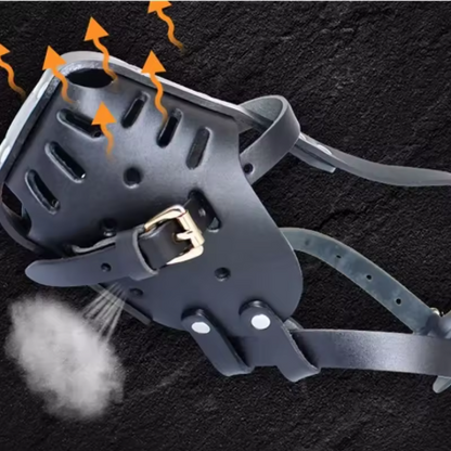 Muselière pour chien cuir respirante