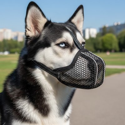 Muselière pour chien​ polyvalente d'utilisation