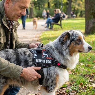 PerfectHold harnais chien avec poignée dorsal