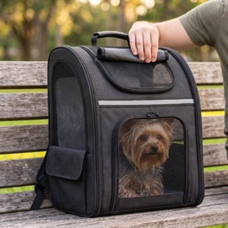 Petit chien à l'intérieure Sac à dos pour Chien noir