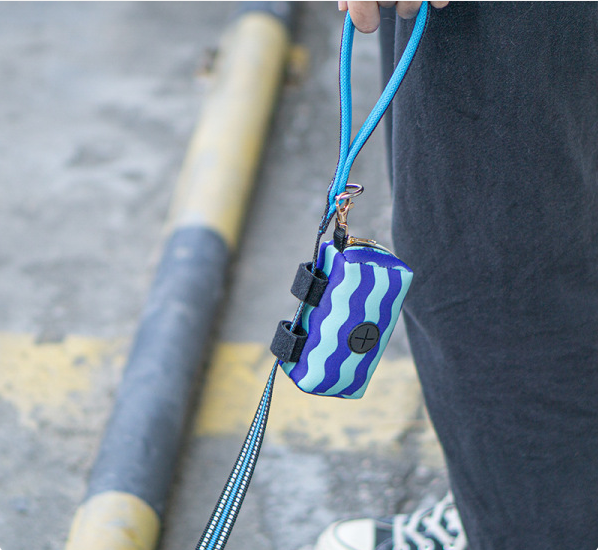 Pooetui pour sac à déjection rayure