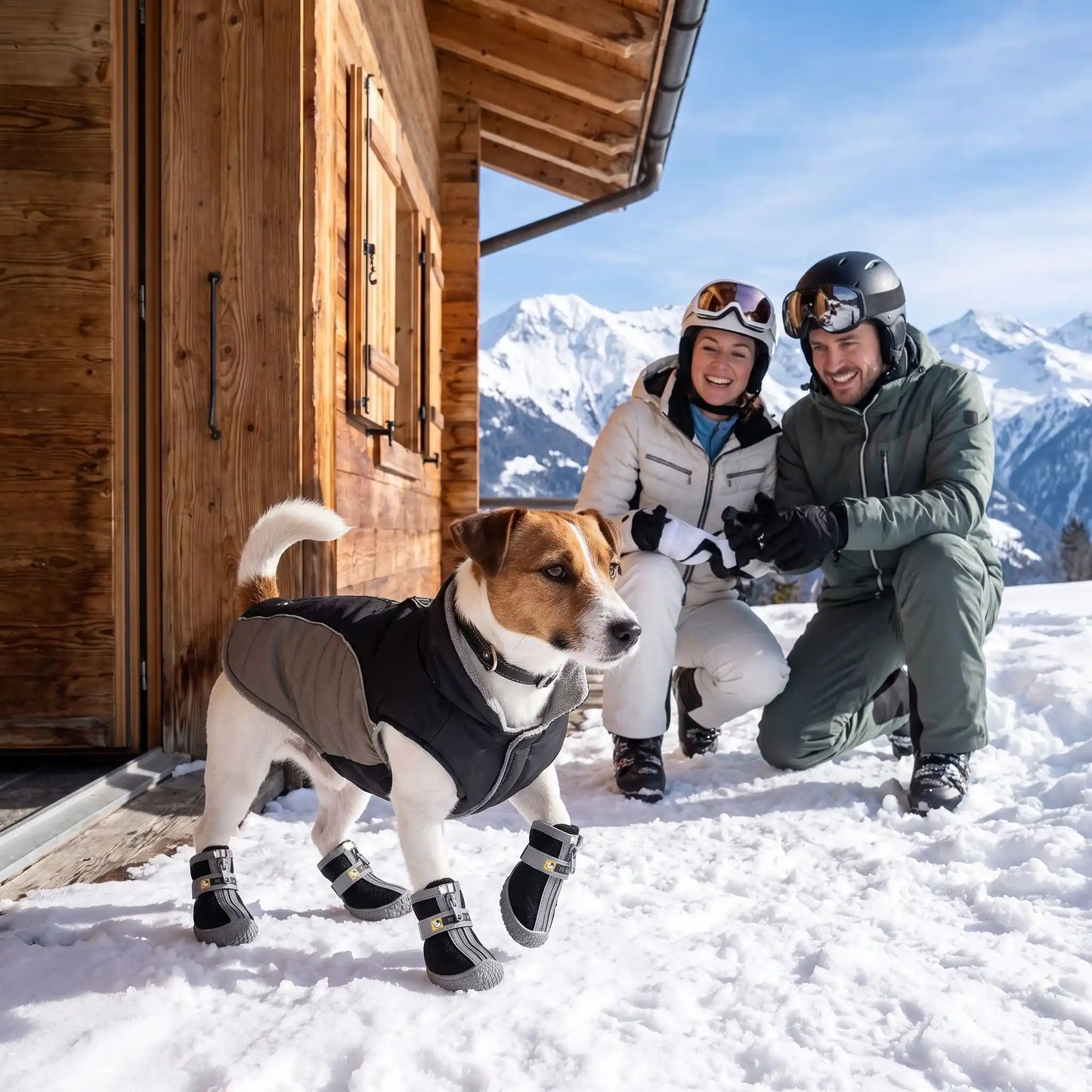 Première fois chien marche chaussure pour chien