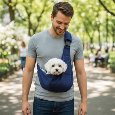 PupPack sac transport pour Chien rembourré et poche de rangement