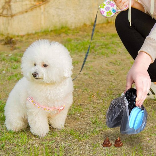 ramasse crottes pour chien bleu maitre ramasse déjection 