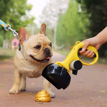 ramasse crottes pour chien jaune