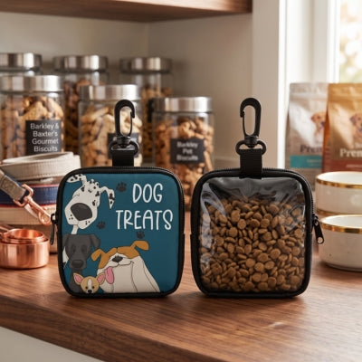 Recto verso sac pour friandise chien