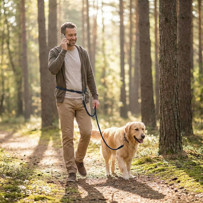 réglable pro homme au tél laisse mains libres chien noir