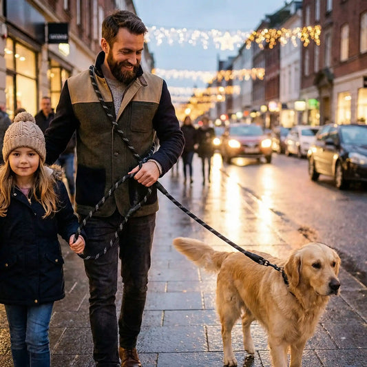 résistance style sortie nocturne laisse chien mains libres