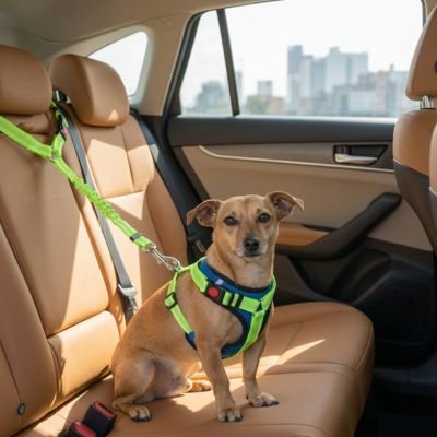 RoadDog Safety ceinture de sécurité pour chien vert hautement résistant