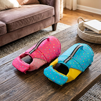 Rose bleu gilet de flottaisson pour chien