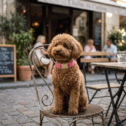 Rose jaune rouge collier chien