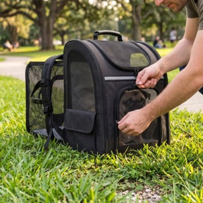 Sac à dos pour Chien poser sur les sol