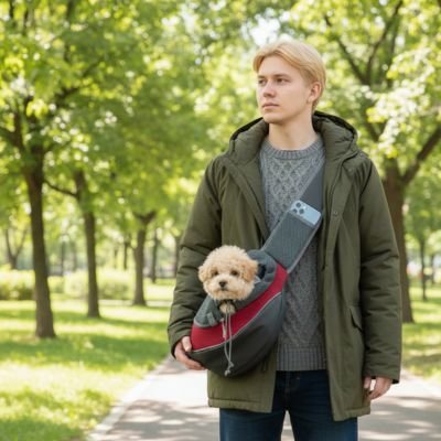Sac 'à' Patte sac de transport pour Chien en mailles respirante