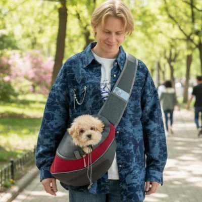 Sac 'à' Patte sac de transport pour Chien  porté en bandoulière 